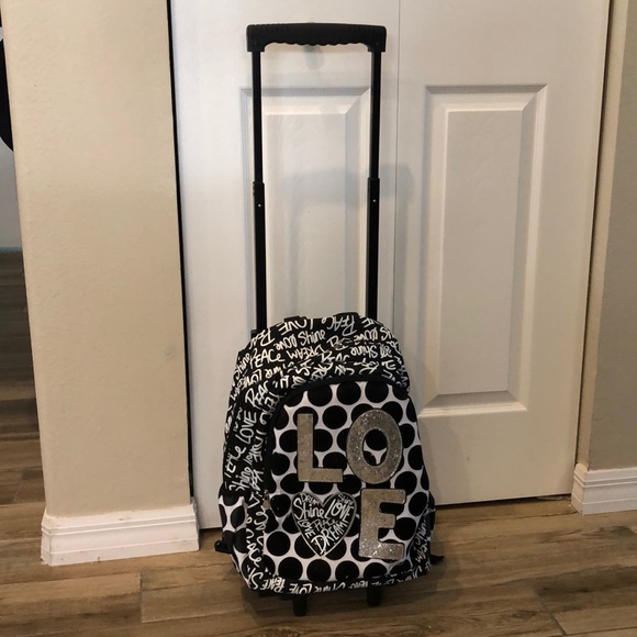 justice rolling backpack